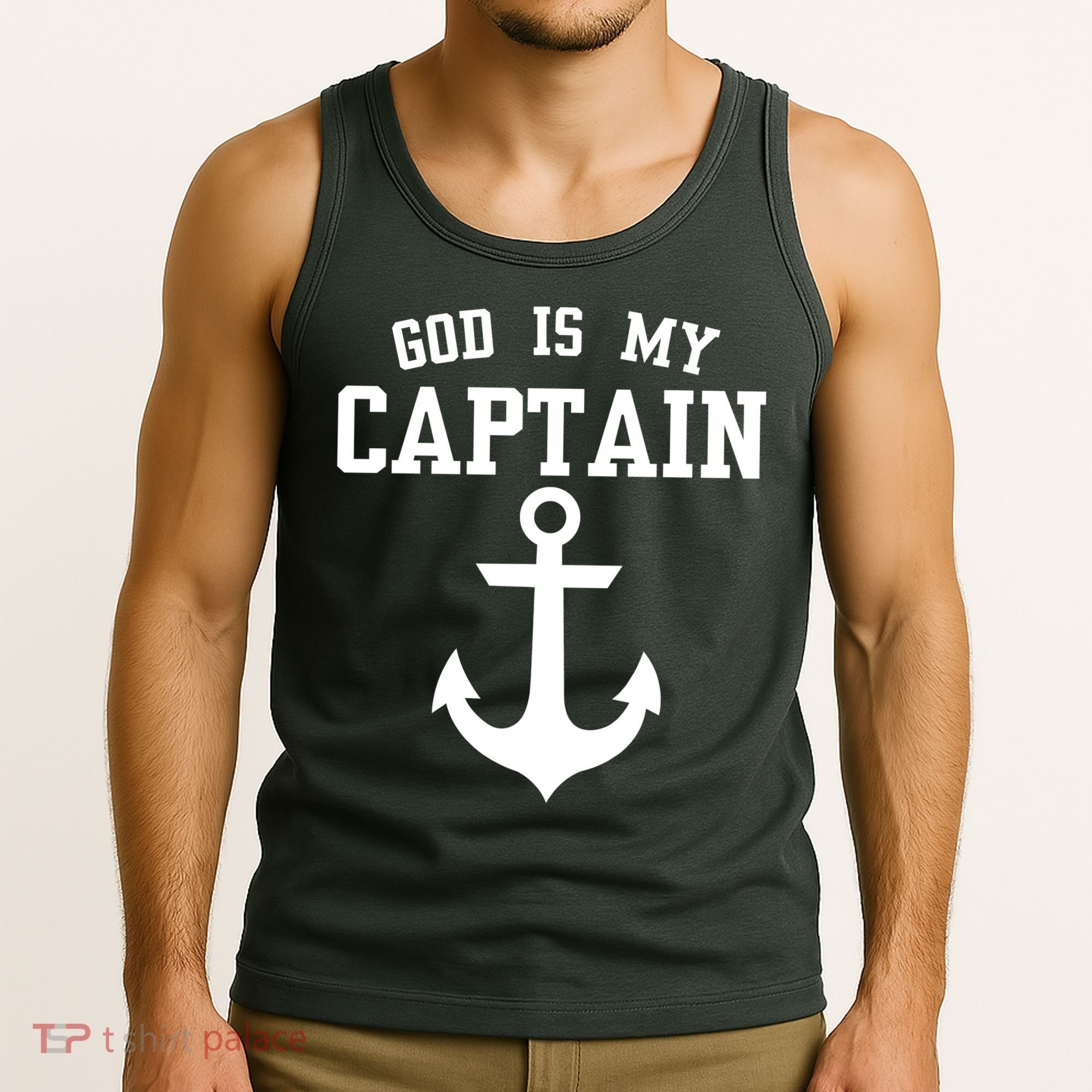 God Is My Captain Tank Top