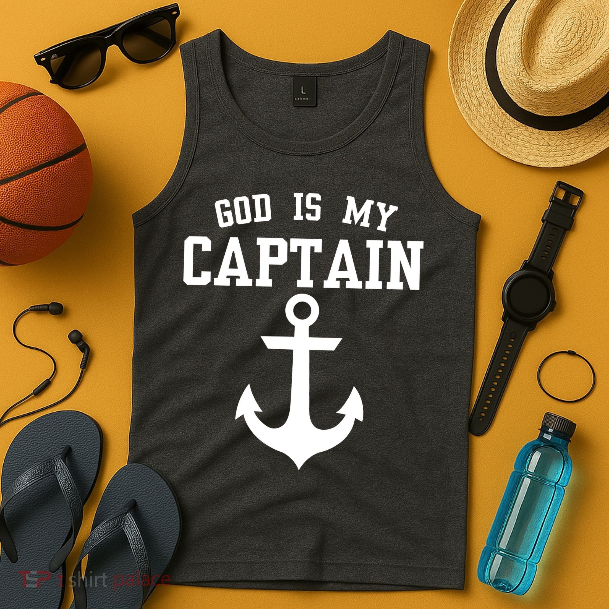 God Is My Captain Tank Top