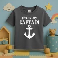 God Is My Captain Toddler T-Shirt thumb 3