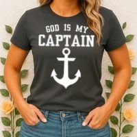 God Is My Captain Women's T-Shirt thumb 2