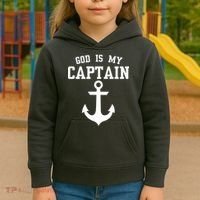 God Is My Captain Kids Hoodie thumb 3