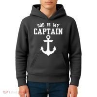 God Is My Captain Kids Hoodie thumb 4