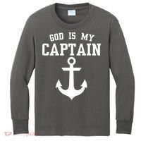 God Is My Captain Kids Long Sleeve Shirt thumb 0