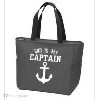God Is My Captain Tote Bag thumb 3