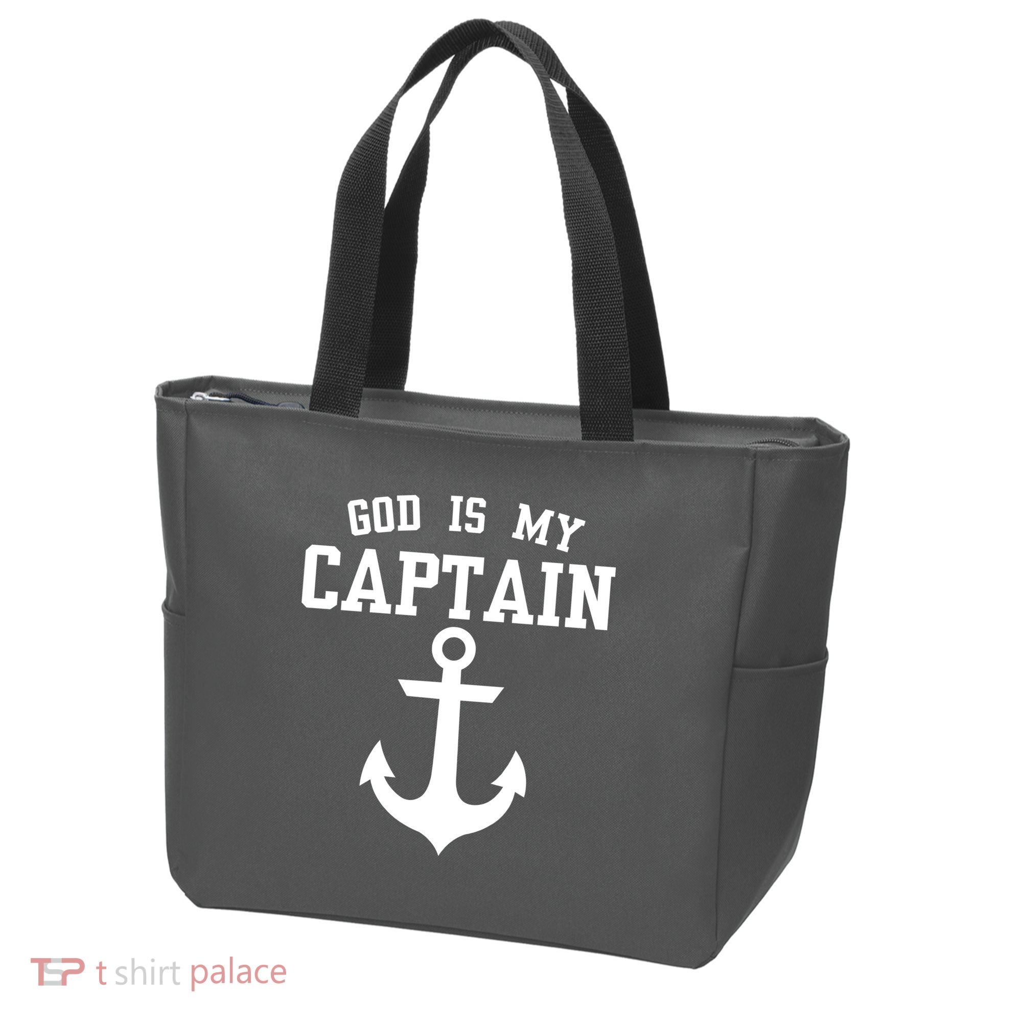 God Is My Captain Tote Bag