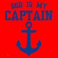 God Is My Captain Santa Hat thumb 1