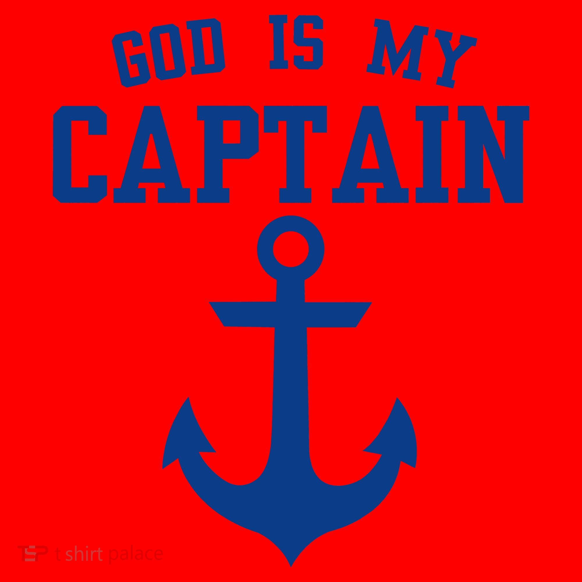 God Is My Captain Santa Hat