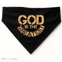 GOD is the Greatest Army Stamp Print USA-Made Doggie Bandana thumb 0