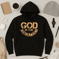 GOD is the Greatest Army Stamp Print Hoodie thumb 3