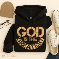 GOD is the Greatest Army Stamp Print Hoodie thumb 4