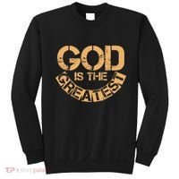 GOD is the Greatest Army Stamp Print Sweatshirt thumb 0
