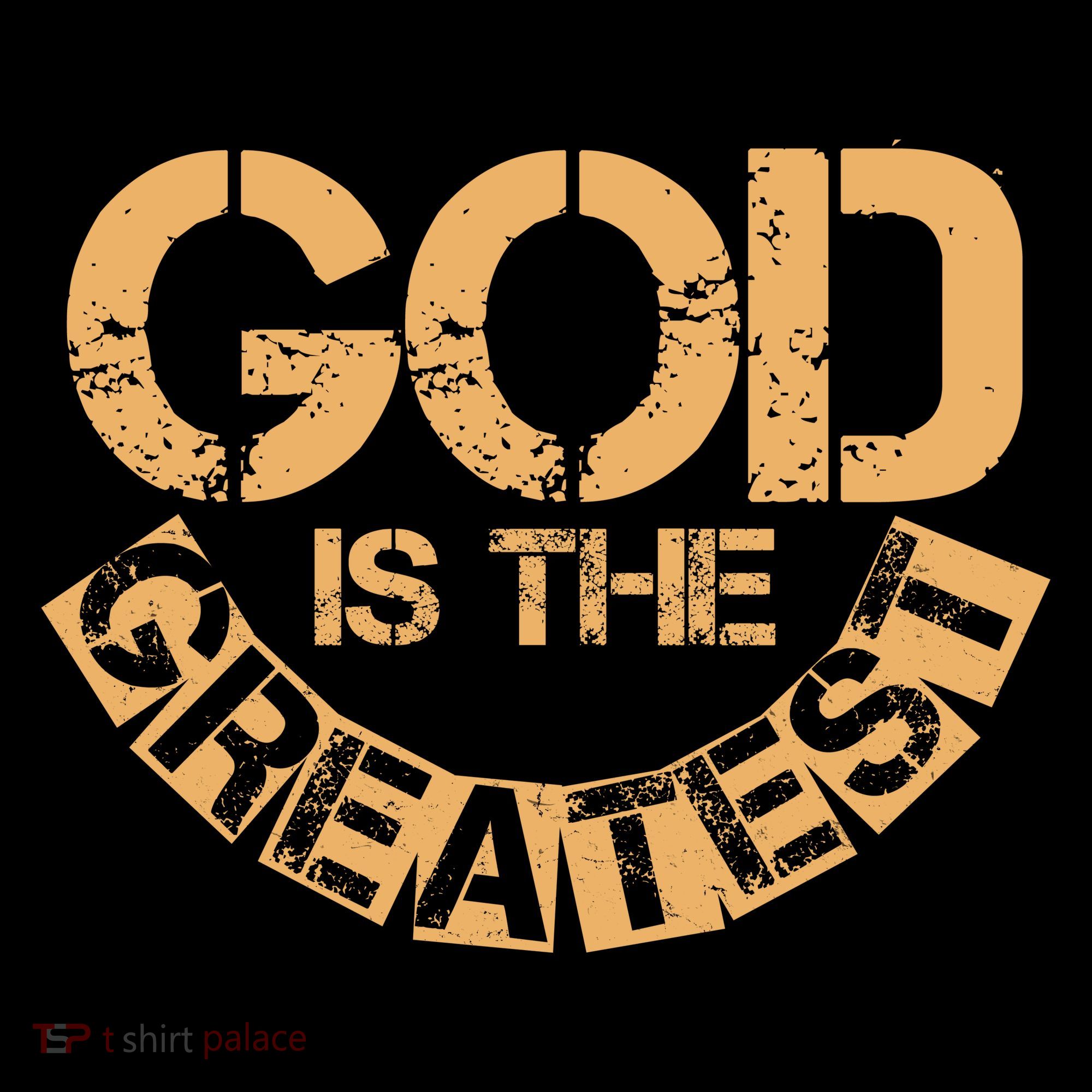 GOD is the Greatest Army Stamp Print Bucket Hat