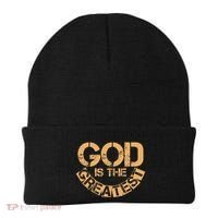 GOD is the Greatest Army Stamp Print Beanie thumb 0