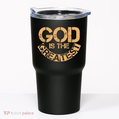 GOD is the Greatest Army Stamp Print Tumbler