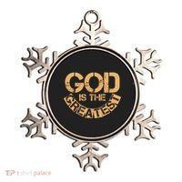 GOD is the Greatest Army Stamp Print Ornament thumb 0