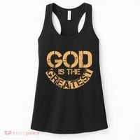 GOD is the Greatest Army Stamp Print Women's Tank Top thumb 0