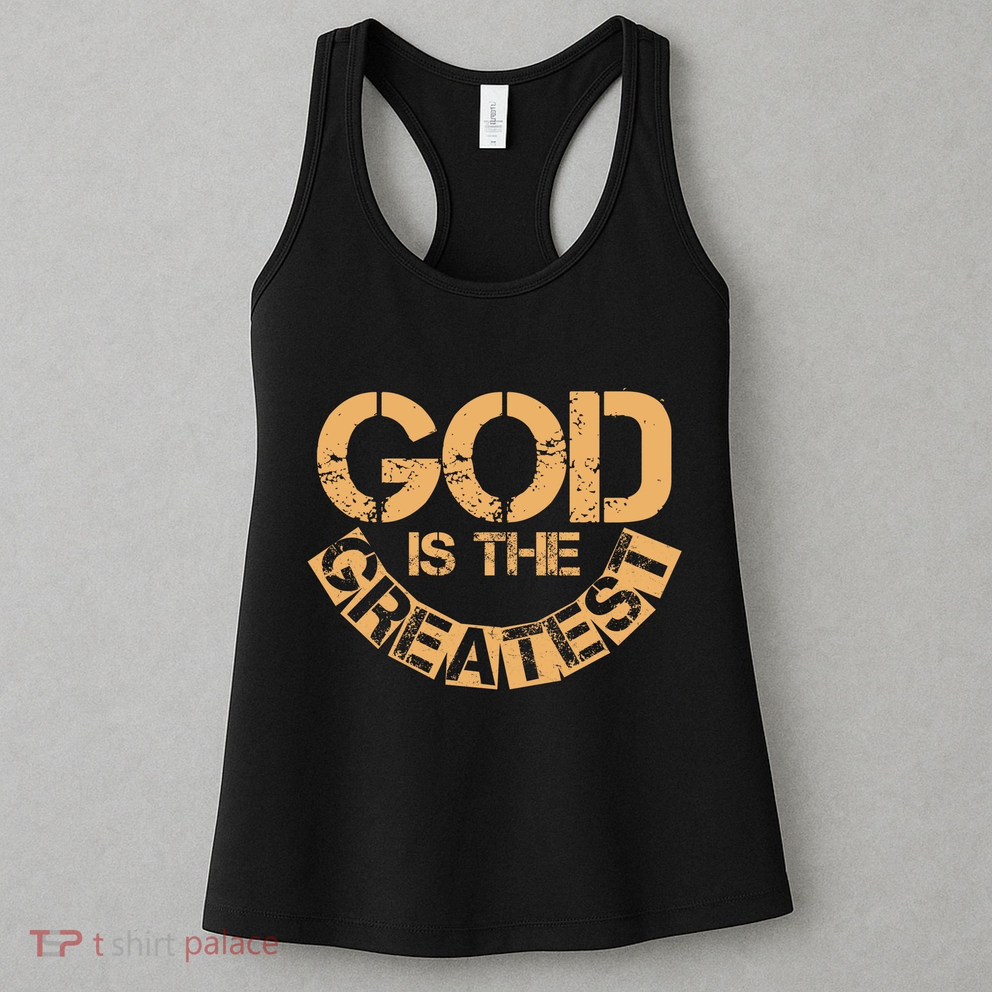 GOD is the Greatest Army Stamp Print Women's Tank Top
