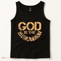 GOD is the Greatest Army Stamp Print Tank Top thumb 2