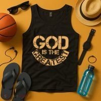 GOD is the Greatest Army Stamp Print Tank Top thumb 4