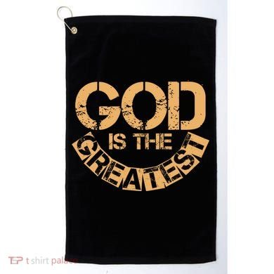 GOD is the Greatest Army Stamp Print Golf Towel