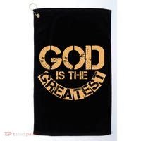 GOD is the Greatest Army Stamp Print Golf Towel thumb 0