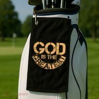 GOD is the Greatest Army Stamp Print Golf Towel thumb 2