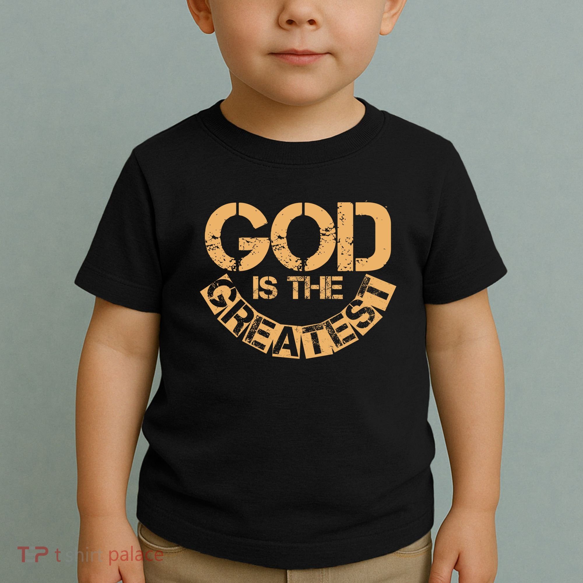 GOD is the Greatest Army Stamp Print Toddler T-Shirt