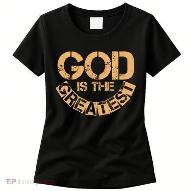 GOD is the Greatest Army Stamp Print Women's T-Shirt