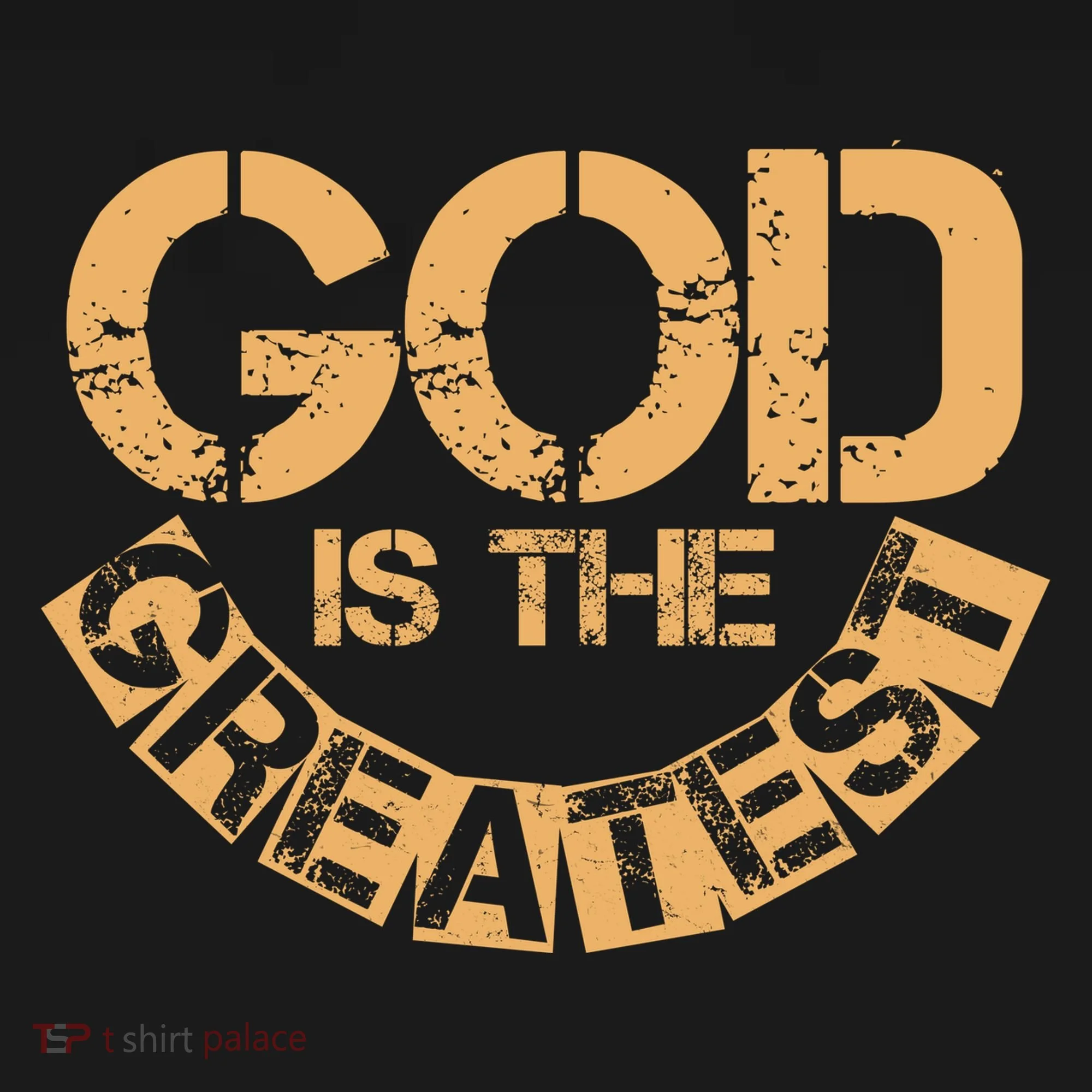 GOD is the Greatest Army Stamp Print Women's T-Shirt