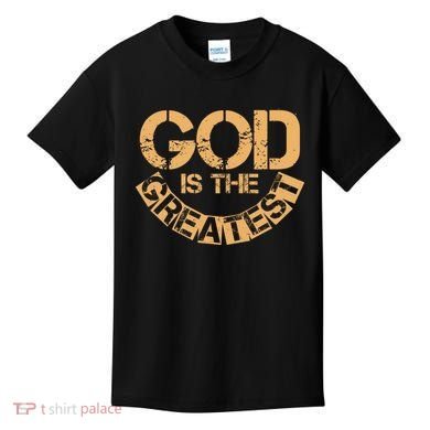 GOD is the Greatest Army Stamp Print Kids T-Shirt