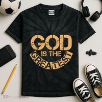 GOD is the Greatest Army Stamp Print Kids Tie-Dye T-Shirt thumb 2
