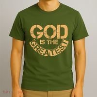 GOD is the Greatest Army Stamp Print T-Shirt thumb 3