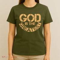 GOD is the Greatest Army Stamp Print T-Shirt thumb 4
