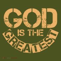 GOD is the Greatest Army Stamp Print Backpack thumb 2