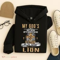 God Living On The Inside Roaring Like A Lion Hoodie thumb 4