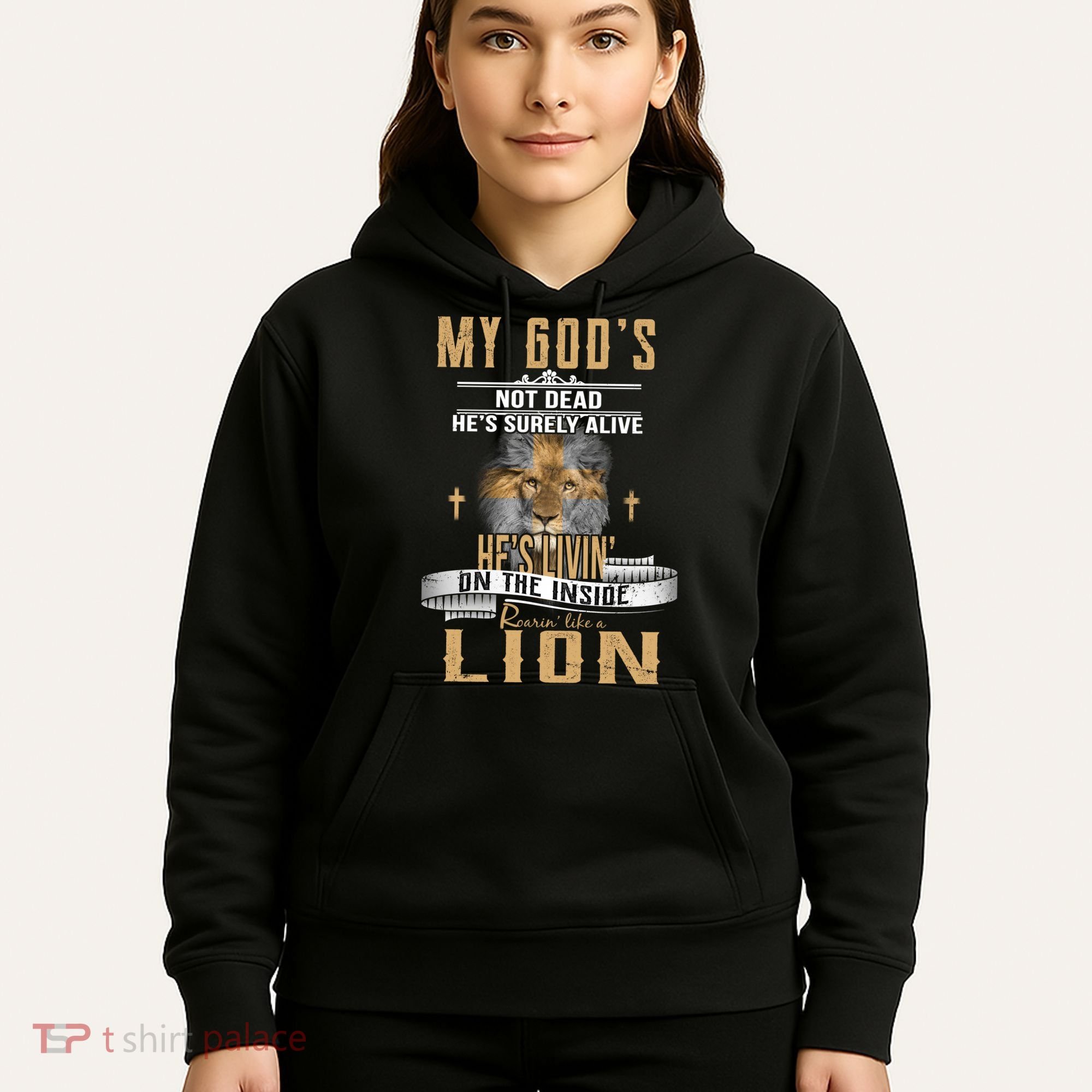 God Living On The Inside Roaring Like A Lion Hoodie