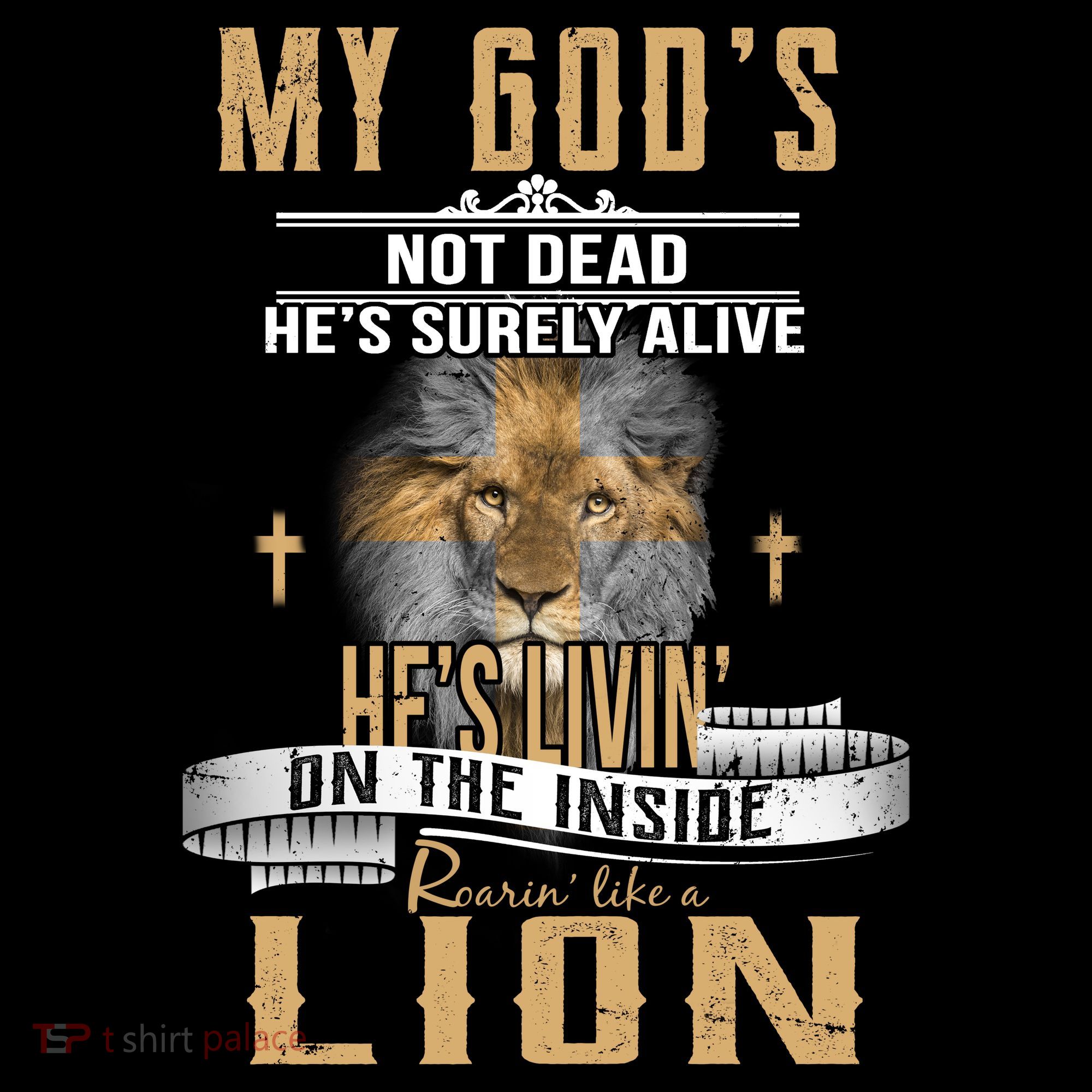God Living On The Inside Roaring Like A Lion Long Sleeve Shirt