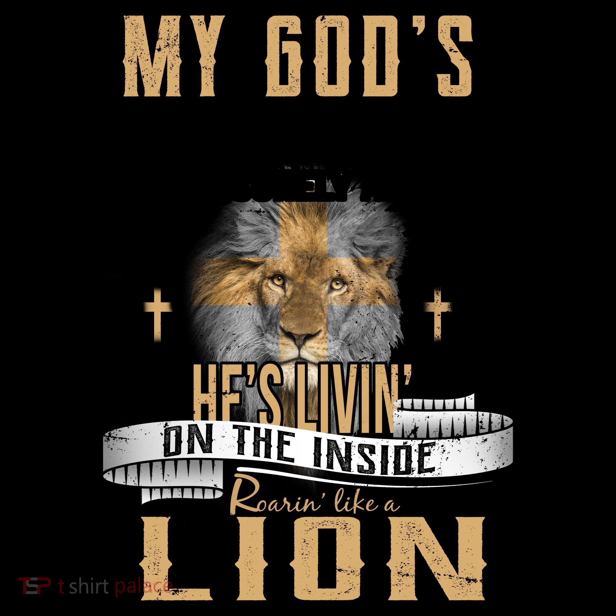 God Living On The Inside Roaring Like A Lion Coffee Mug