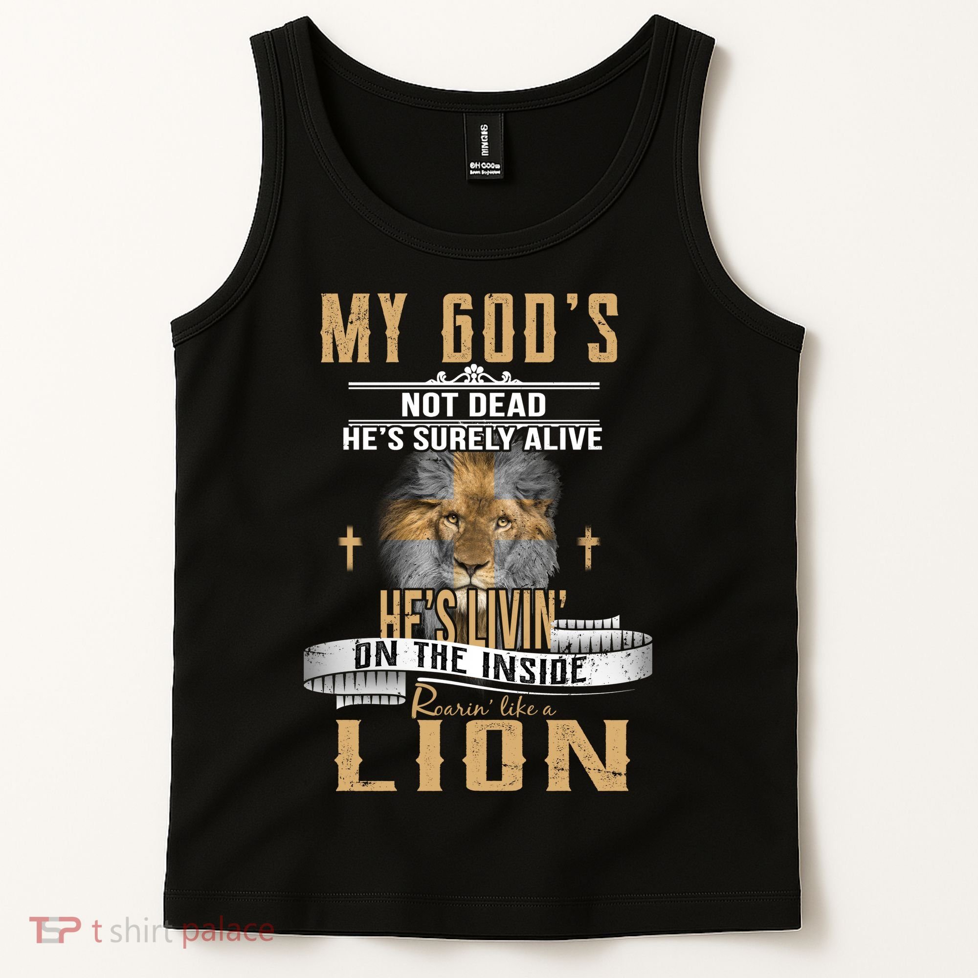 God Living On The Inside Roaring Like A Lion Tank Top