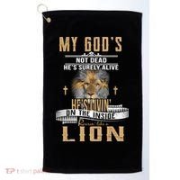 God Living On The Inside Roaring Like A Lion Golf Towel thumb 0