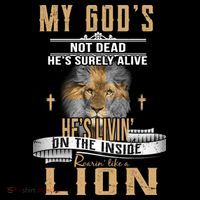 God Living On The Inside Roaring Like A Lion Kids Sweatshirt thumb 2