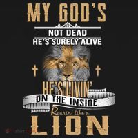 God Living On The Inside Roaring Like A Lion Kids Hoodie thumb 5