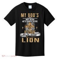 God Living On The Inside Roaring Like A Lion Kids T-Shirt thumb 0