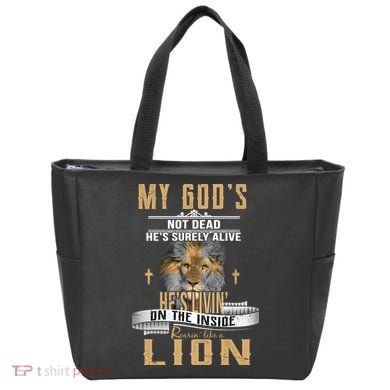 God Living On The Inside Roaring Like A Lion Tote Bag