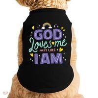 God Loves Me Just Like I Am Doggie Tank thumb 0