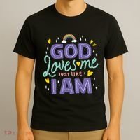 God Loves Me Just Like I Am T-Shirt thumb 3