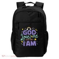 God Loves Me Just Like I Am Backpack thumb 0