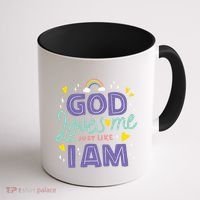 God Loves Me Just Like I Am Coffee Mug thumb 1