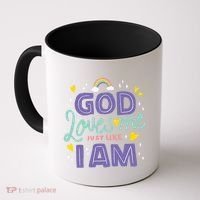 God Loves Me Just Like I Am Coffee Mug thumb 0