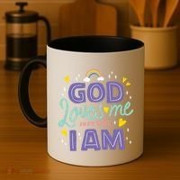 God Loves Me Just Like I Am Coffee Mug thumb 4